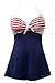 Ebuddy Vintage Sailor Pin Up Swimsuit One Piece Skirtini Cover Up Swimdress