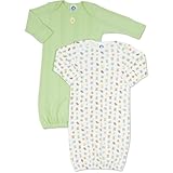 Gerber 2-pack Cotton Baby Gowns Newborn Size 0-6 Months
