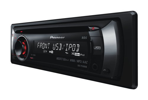 Pioneer DEH P 3100 UB CD-Tuner (Front-USB-Eingang mit iPod-Direktsteuerung,Front-AUX-In, 1 Vorverstärkerausgang, rote Tasten-, weisse Display-Beleuchtung)