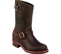 Men's Chippewa&reg; Vibram&reg; 11" Bomber Jacket Engineer Boots Brown
