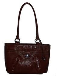 Etienne Aigner "Trina" Tobacco Brown Croc Bag Hanbag Purse