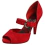 Franco Sarto Women's Album Peep Toe Pump,Ruby,8 M