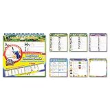 Board Dudes Wire Bound Dry Erase Activity Book - Letters, Numbers, Shapes & Games (11050VA-4)