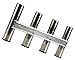 4 Fishing Rod Rack, Mirror Finish Stainless Steel 316, Stainless 4 Rod Rack