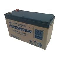 Power-sonic PS-1270F1 - 12 Volt 7 Amp Hour Sealed Lead Acid Battery with 0.18...