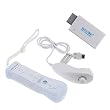 Wii to HDMI 480i/P 720P 1080P HD by Pass Converter(white) + Built-in Motion Plus Remote(white) + Nunchuck Controller For Wii (white) Wii to HDMI 480i/P 720P 1080P HD by Pass Converter(white) + Built-in Motion Plus Remote(white) + Nunchuck Controller For Wii (white)