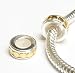 Gold Sterling Silver STOPPER w/ RUBBER CIRCLE DOT fBead Charm for Pandora Troll Chamilia Biagi European Jewelry