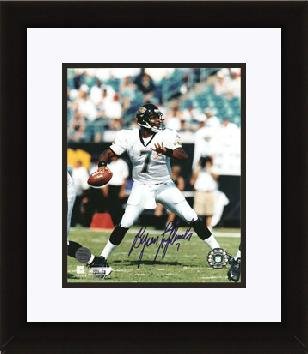 Byron Leftwich Autographed Jacksonville Jaguars 8x10 Photo - Custom Framed