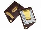 LeatherSmartMoneyClip マネークリップ ブラウン 【STORUS】【レザースマートマネークリップ】 コーチ マネークリップ