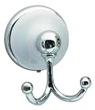 Ophelia Polished Chrome and Porcelain Double Robe Hook