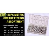 Grease Nipple Assortment Kit Metric 110pc NEW