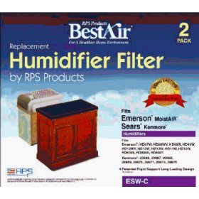 Replacement Wick Filters for Kenmore Humidifiers (2-Pack) 14106 14408 14412 14414 14808