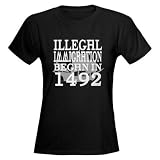 1492 Native american Womens Dark T-Shirt by CafePress