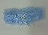 Blue Lace Bridal Leg Garter