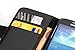Cadorabo Book Case Compatible with Samsung Galaxy MEGA 5.8 in Oxid Black - with Stand Function and Card Slot Made of Structured Faux Leather - Wallet Etui Cover Pouch PU Leather Flip