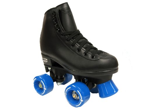 Riedell Wave Black Boys Kids Childrens Youth Girls Mens Ladies Womens Quad Speed Roller Skates