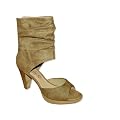 Tamaris Peep Toe Stiefelette Braun - Schaft Sandalette - braun