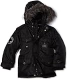 LRG – Kids Boys 2-7 Little Mercer Jacket, Black, 5