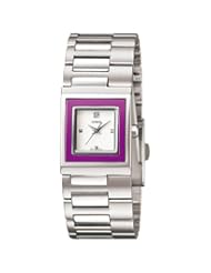 Casio Womens LTP1317D-6C Silver Stainless-Steel Quartz Watch with White Dial