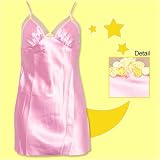 Betsey Johnson Cotton Candy Pink Satin Nightie at Betsey Johnson