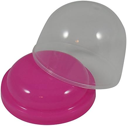 2 INCH Empty Acorn Capsules - CHOOSE A COLOR - 30 Count (Pink)