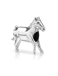 Chuvora Sterling Silver Walking Horse Bead Charm Fits Pandora Bracelet