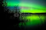 Wallmonkeys Peel and Stick Wall Decals - Northern Lights Mirrored on Lake - 72