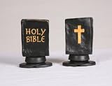 Vehicle Dashboard Mount Holy Bible Figurine (Office or Home)