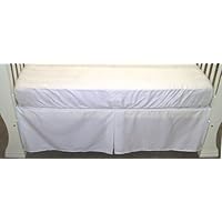 CribSkirt Tailored Dust Ruffle White 100% cotton 14 inches long