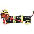 16586 Hot Diggity Fireman Smoked Sausage Hot Dog Dachshund Figurine