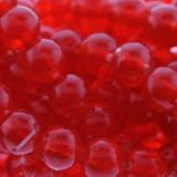 Red Glass Beads : Ball-Plain - 8mm Diameter, Sold by: 16 Inch Strand with Angel Mountain Beads Heart Charm (.625 x .570 inches)