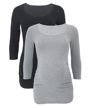 Maternity Basic Shirts 2-Pk