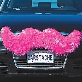 Carstache Pink Car Grille Mustache Kit