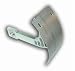 YAMAHA WARRIOR LICENSE PLATE BRACKET FOR SWINGARM - BILLET ALUMINUM SILVER (product code # YS2549047)