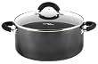 Hamilton Beach 92110 Nonstick Contempo 5 Quart Covered Dutch Oven, Black