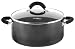 Hamilton Beach 92110 Nonstick Contempo 5 Quart Covered Dutch Oven, Black