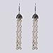 Judith Jack Pearl Tassel Earrings title=