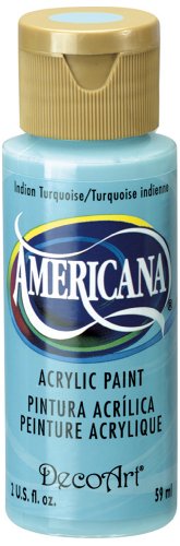 DecoArt Americana Acrylic Paint, 2-Ounce, Indian Turquoise