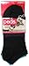Peds Lightweight No Show Black Tips, Solids, Dots, Women Size 5-10, 4 Pair