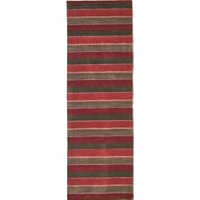 2'8 x 8'2 Red Hand Tufted Wool Gabbeh Runner Rug
