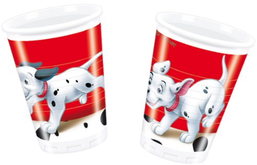 101 Dalmations Birthday Party - 101 Dalmations Plastic Party Cups x 8