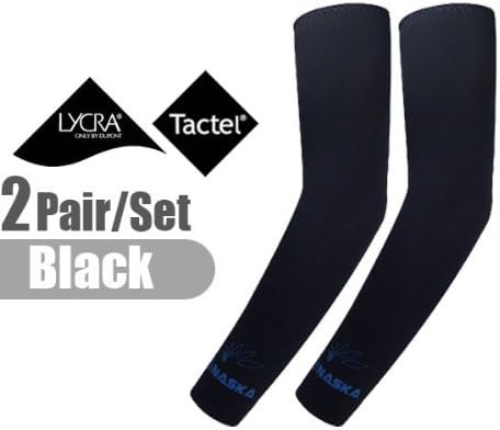 Naska The Elixir Golf, Arm Sleeves 2 Pairs Bundle Pack, UV Protect Arm Cooling Sleeves