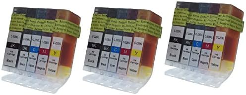 15 Pack Compatible Ink Cartridge for Canon Pgi-225bk Compatible with Printers: Canon PIXMA: MG5220/MG6120/MG8120/MX882/IX6520 Series