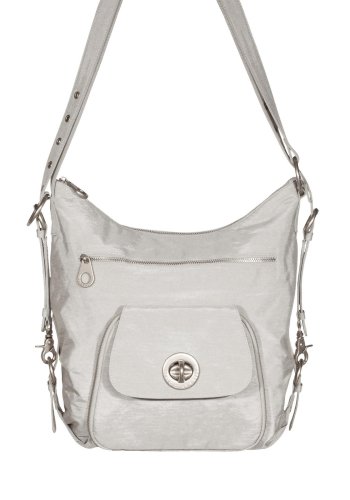 Baggallini Metallic Crinkle Nylon Brussels Bagg