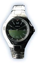 MENS LORUS STAINLESS CHANGING COLOR WATCH NEW 805