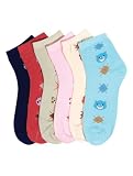 Mopas Lot of 6 Pairs Kids Crew Bears Toddler To Young Girls Computer Socks
