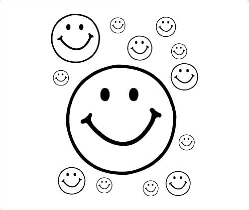 Smiley Face - temporary tattoos (Set of 2)