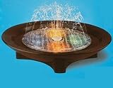 UKayed Silver Sound Responsive Dancing Light Water Fountain