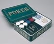 Poker Game Tin Green Card Game