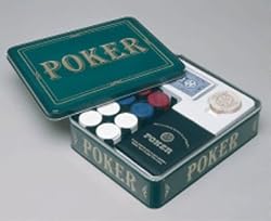 Poker Game Tin Green Card Game